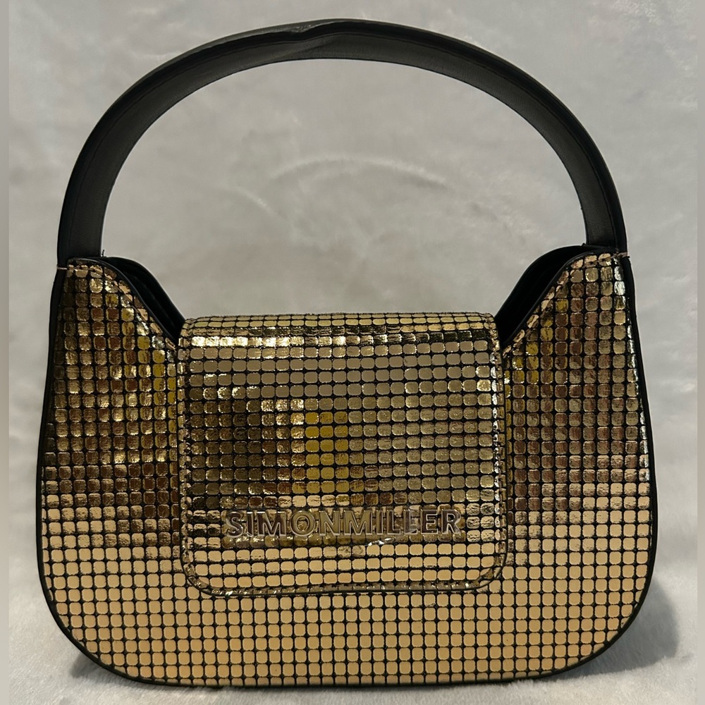 Simon Miller gold mini handbag